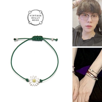 日本未入荷★VINTAGE HOLLYWOOD★Flutter Daisy Bracelet★人気 VINTAGE HOLLYWOOD]人気 BTS SUGA 着用 Make a Wish Bracelet