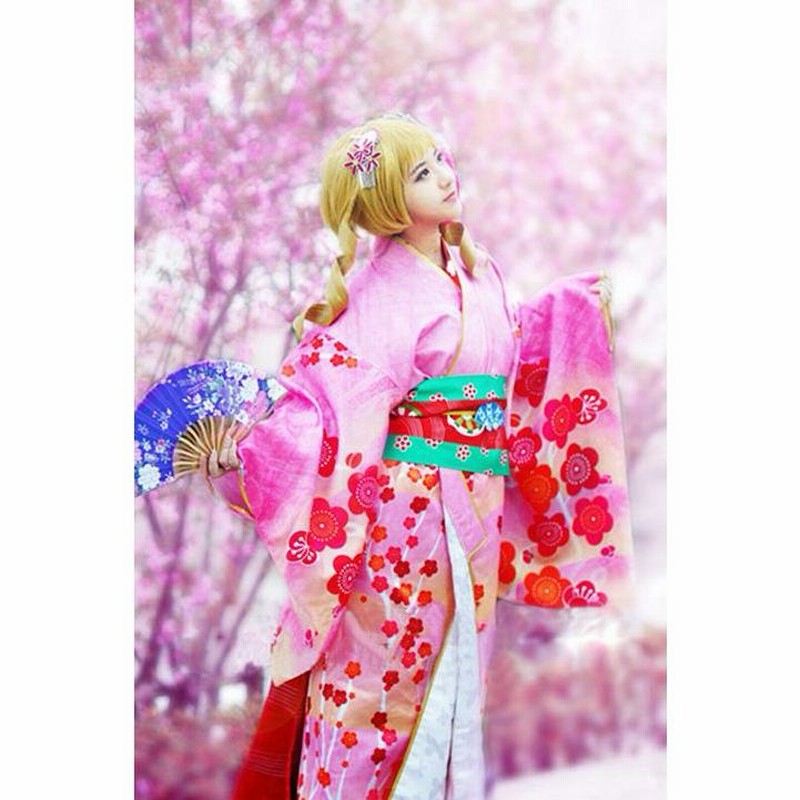 舞妓マミさんの和服 コスプレ衣装 着物 魔法少女まどか マギカ