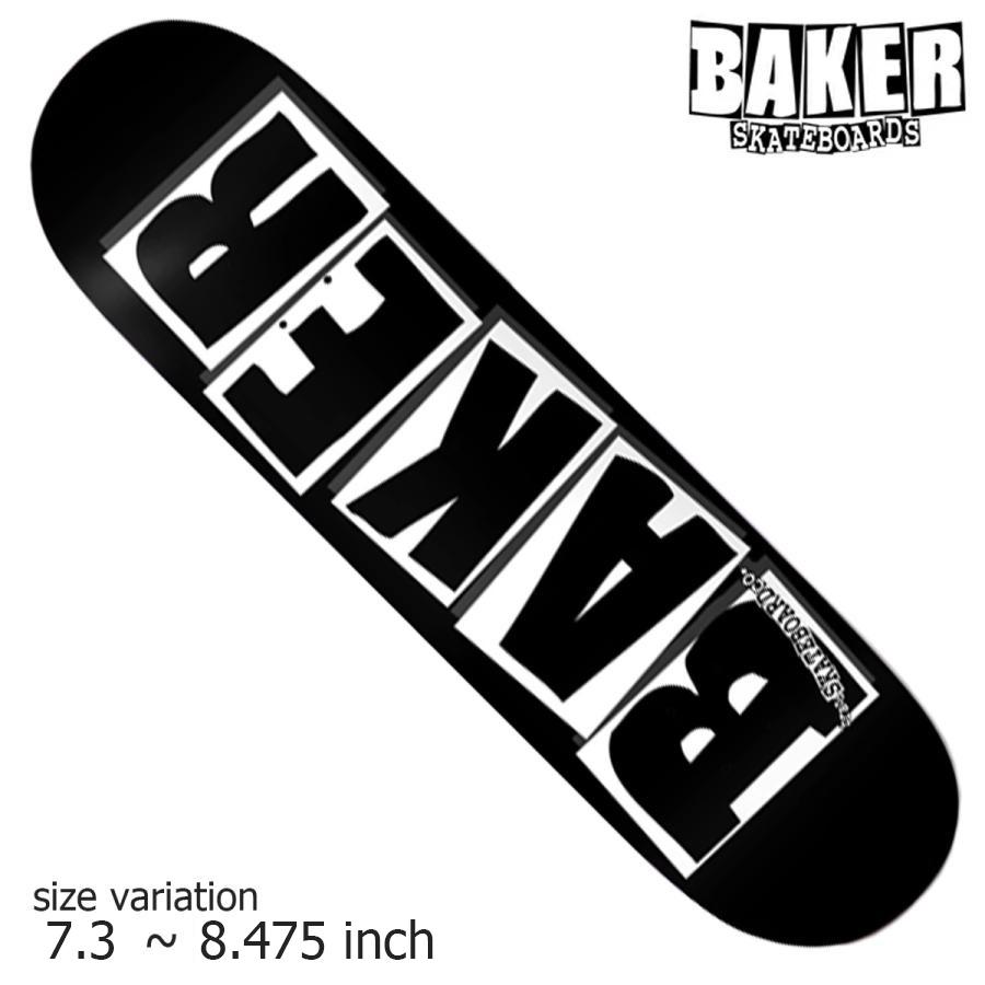 BAKER BRAND LOGO BLACK/WHITE 7.3 7.88 8.0 8.125 8.25 8.475 