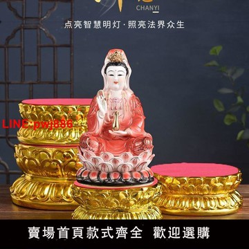 {台灣公司 可開發票}佛像底座加高供奉蓮花座觀音供佛佛前家用寺廟神像托架佛具用品