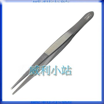 【威利小站】章魚牌 Octopus 500.504 鑷子直尖頭 117mm長 不鏽鋼 電子夾