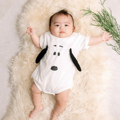 Babies R Us ベビーザらス限定 Snoopy 半袖ボディスーツ パイル 顔立体 スヌーピー 通販 Lineポイント最大get Lineショッピング