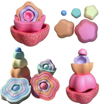 疊疊樂 過河石 花朵踏腳石 幼兒園感統平衡訓練玩具 發光過橋踩踏石 過河石玩具