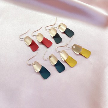 耳墜女2021新款潮耳環夏氣質百搭簡約耳飾網紅耳墜韓國時尚