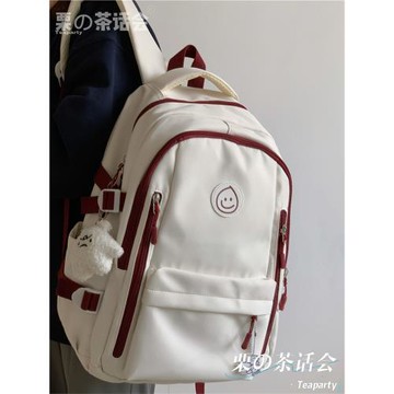 學院風電腦背包女 簡約大容量雙肩包日系ins小眾設計感大學生書包