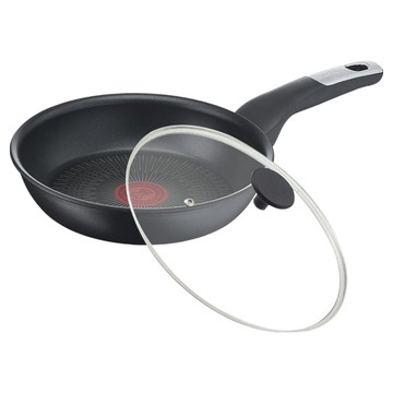 Tefal 特福 極上御藏系列 不沾平底鍋 + 玻璃蓋  24cm  1組
