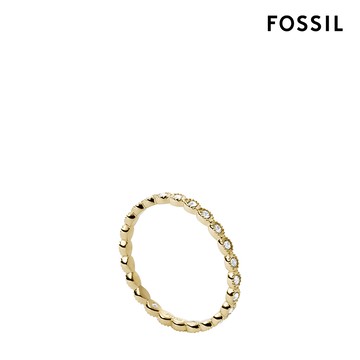 【FOSSIL 官方旗艦館】Sadie 璀璨細鑽疊搭戒指 JF03749710