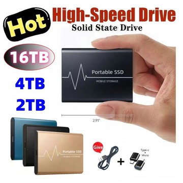 48h出貨丶新款ssd固態移動升級128tb 64tb 16tb 8tb高速3.1