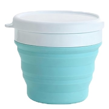 環保矽膠摺疊碗 - 950ml 堅固耐用  藍色  1個