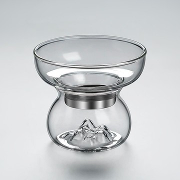 緣起歸茶煙｜高硼硅玻璃茶漏 耐熱茶水分離器 日式簡約茶葉過濾網 泡茶神器 公道杯配件