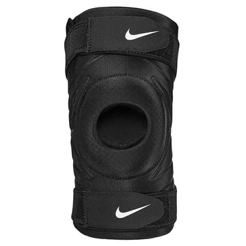 NIKE 耐吉 Pro 開口調節式護膝  M  黑色  1個