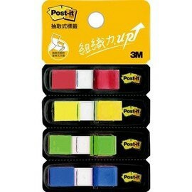 3M 683-4CD 利貼抽取式標籤 可再貼標籤 (4色)【APP滿額下單10%點數(單一帳號最高1500點)】8/31止