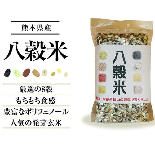 国産 雑穀米 200ｇ入　八穀 熊本県産 赤米 黒米 緑米 発芽玄米 押麦 ひえ あわ きび 送料無料