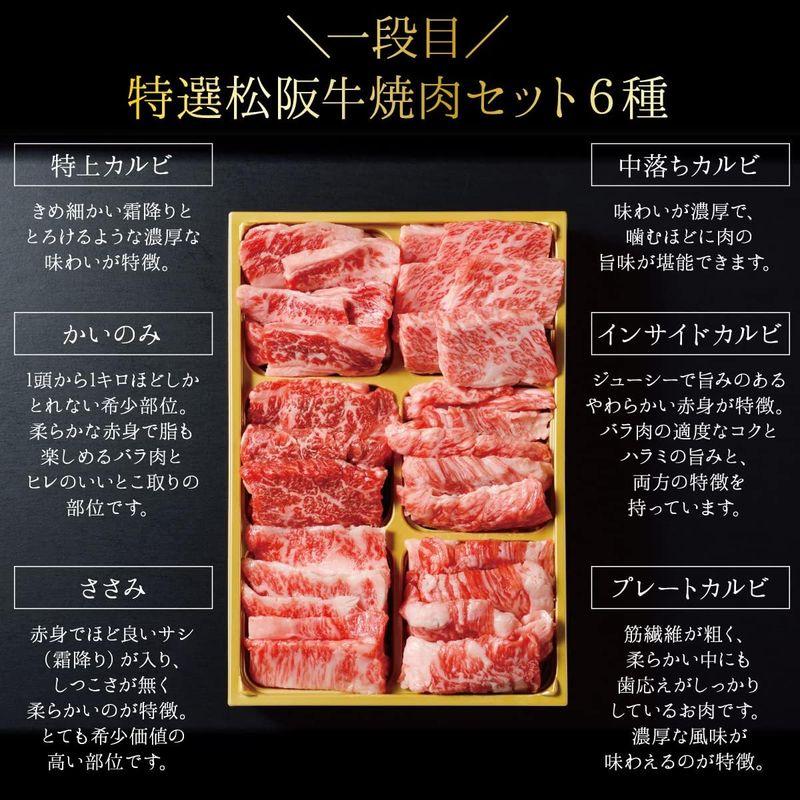 ５段重 焼肉フルコースセット 松阪牛 焼肉コース セット （4?5人前） フルコース ギフト 熨斗対応可 国産 A5等級 和牛 高級 贈り