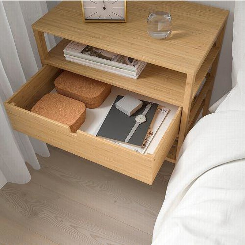 廃番・希少】IKEA LEKSVIK ベッド サイド テーブル