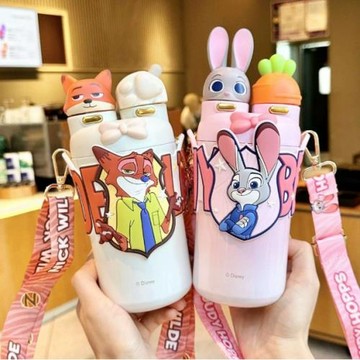 朱迪尼克三麗鷗保溫杯高顏值雙飲杯學生水杯大容量水壺禮物禮盒