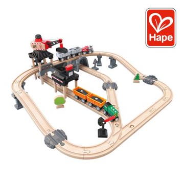 奇哥 德國Hape 火車軌道採礦運輸組