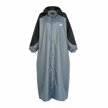 Moto cap 鈦鴻撞色內斜開一件式連身雨衣(衣褲不濕 加寬跨坐不卡卡) m302 灰 2xl  1入