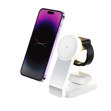 Apone 智慧分流獨立供電強力磁吸精準對位桌面整潔新秩序雙向折疊設計可調式氣氛燈橫豎隨心放智慧晶片多重防護