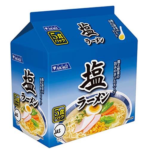 (大黒食品　AKAGI 塩ラーメン5食パック400g（80g×5食）×6個×2セット