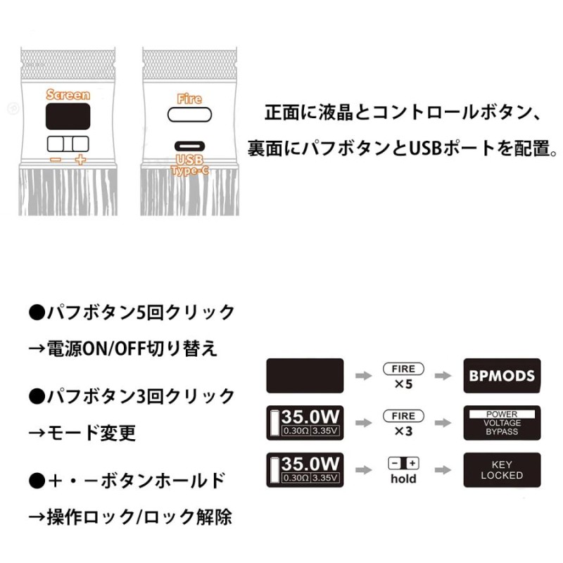 510アダプター付き BPMODS LightSaber Pod Mod Model S ビーピーモッズ