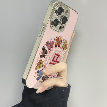 免運+隔日🚚電鍍鏡面手機殼 吉祥小馬 適用於蘋果17promax 16Pro 15plus 14 13 12 11防摔