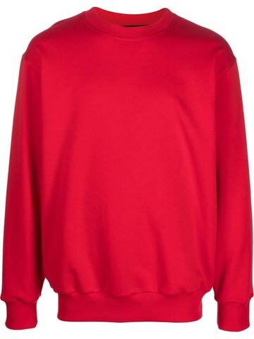 STYLAND - x notRainProof crew-neck organic cotton sweatshirt - unisex - Organic Cotton - XL - Red