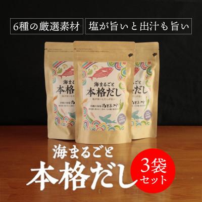 ふるさと納税 うるま市 ぬちまーす「海まるごと本格だし」×3袋