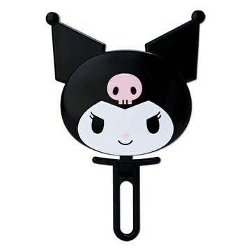 小禮堂 酷洛米 大臉造型手拿鏡 (黑色款)