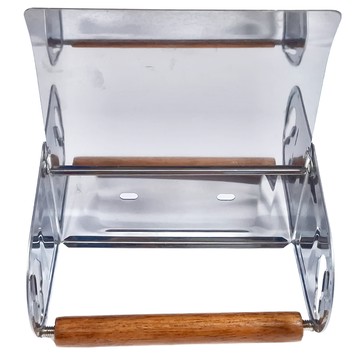 巧夫人 不鏽鋼紙巾架 小 頂部置物平台設計 簡約時尚  1個  銀色