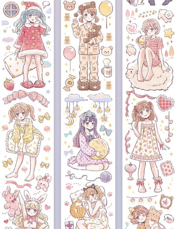 專屬晚安 PET 紙膠帶