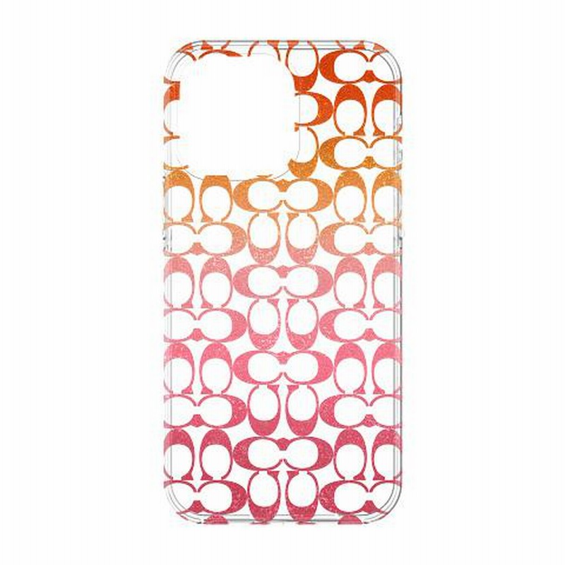 スマホケース 携帯ケース iphone14ProMax ケース COACH コーチ ピンク Protective Case Signature C アイフォン アイホン 携帯カバー おしゃれ 可愛い かわいい 通販 LINEポイント最大0.5%GET LINEショッピング iPhone14Promax 携帯ケース カバー スマホケース アイフォン