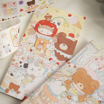 vol.9【星星島】可愛治癒系列 TN 本/手賬本/內芯本/彩頁/鹽系