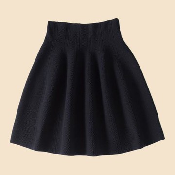 花苞半身裙女秋冬遮屁股顯瘦百搭針織傘裙松緊腰蓬蓬高端a字短裙