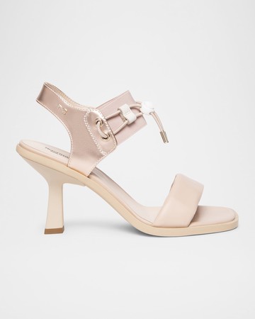 Bungee Leather Dress Sandals