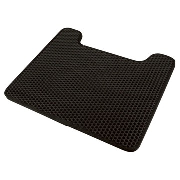 哈囉毛孩 可水洗U型雙層貓砂墊 落砂墊  45 x 53 x 2cm  黑色  1個