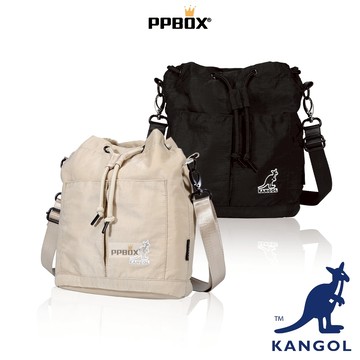 KANGOL 袋鼠 防潑水 尼龍 水桶包【65551702】時尚 包包 斜背包 簡約風 大空間收納包 平價包 日韓穿搭