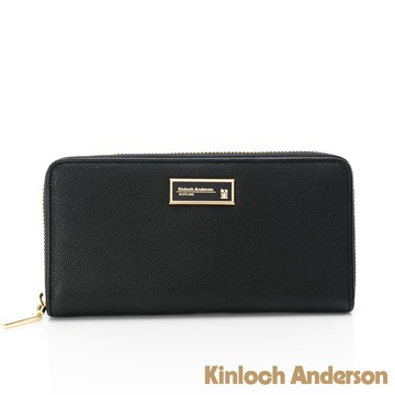 【金安德森】Caroline 拉鍊長夾-經典黑