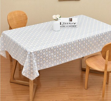 桌布 防水防燙防油免洗餐桌墊 長方形塑料茶幾墊客廳臺布【不二雜貨】