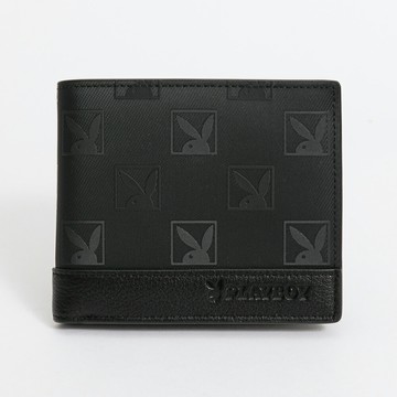 PLAYBOY - 中翻短夾不可拆 Meaningful系列 - 黑色