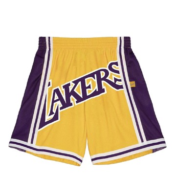 MITCHELL & NESS BIG FACE 2.0 SHORTS LOS ANGELES LAKERS SHORTS YELLOW