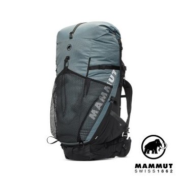 【Mammut 長毛象】Ducan Spine 70-80 Women 動態背負健行後背包 70-80L 地層灰藍/黑 女款 #2530-01520