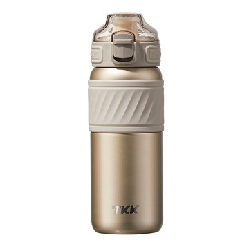 【TKK】哈崙運動 316不鏽鋼 直飲+吸管 保溫運動水壺500ML-燕麥金