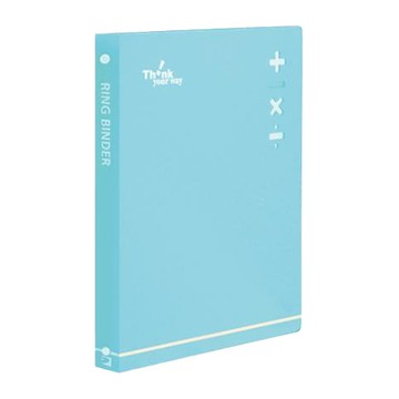 DATABANK粉彩A4加減乘除3孔資料夾/648-27A-B/藍