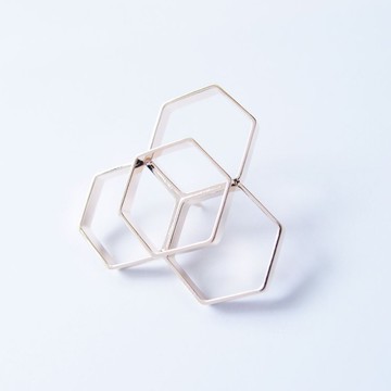 幾何風景19  金屬胸針