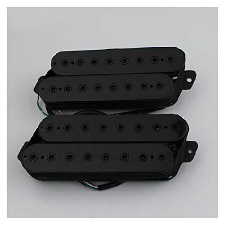 Humbucker Guitar Pickup Headless Fanned Fret Guitar Pickup for String Electric Guitar Black