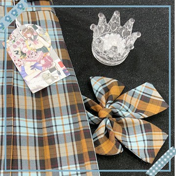 jk原創正版【南瓜派】熱帶魚同格校供裙收腰長短袖女製服襯衫套裝