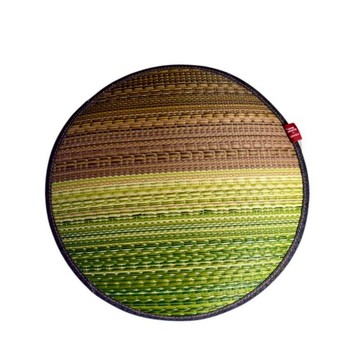 日式美學 藺草坐墊 JOY 薄版 - 綠褐雨林