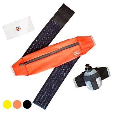 Attach&Run Belt 單車/路跑/馬拉松必備 閃電腰包 全配 紐西蘭黑