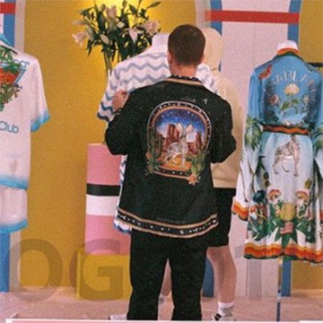 原創新品 casabulca 度假夏日星空兔子仙掌時尚夏威夷長袖襯衣